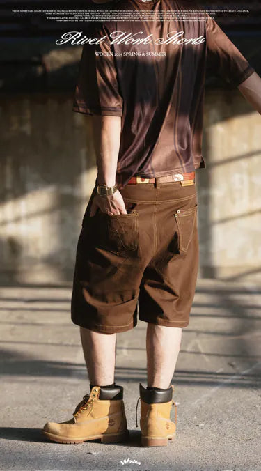 WODEN 2025 Spring & Summer 059 Rivet Work Shorts