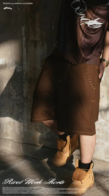 WODEN 2025 Spring & Summer 059 Rivet Work Shorts