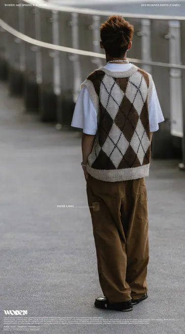 WODEN 2025 Spring & Summer 038 Doubleknee Pants (Camel)