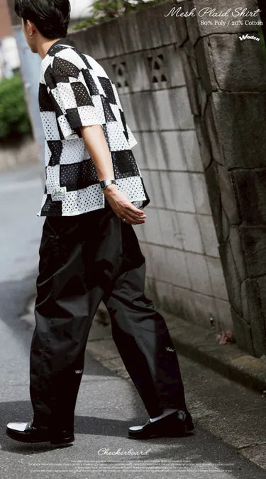 WODEN 2025 Spring & Summer Mesh Plaid Shirt