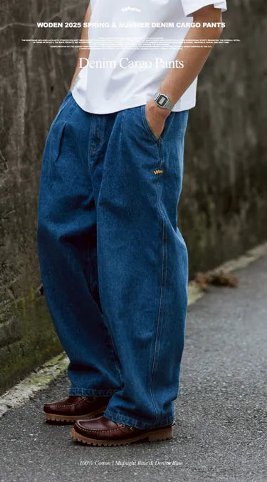 WODEN 2025 Spring & Summer 076 Denim Cargo Pants