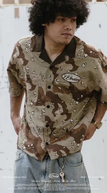 WODEN 2025 Spring & Summer 054 Ripstop Fabric Work Shirt