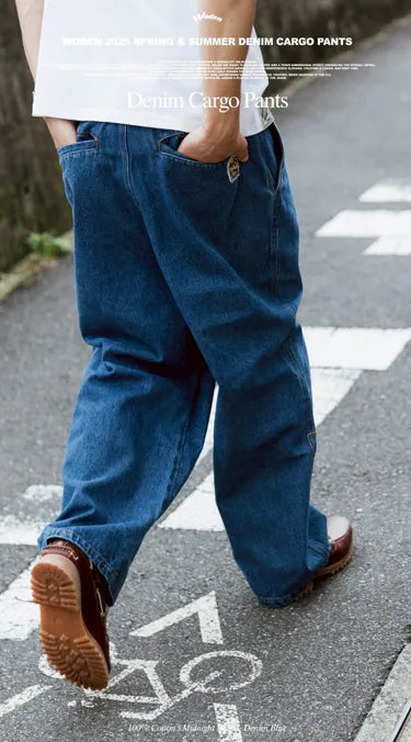 WODEN 2025 Spring & Summer 076 Denim Cargo Pants