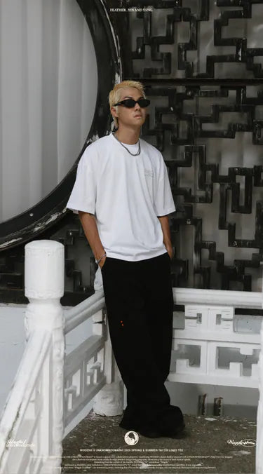WD 25SS 071 X UD TAI CHI LOGO TEE