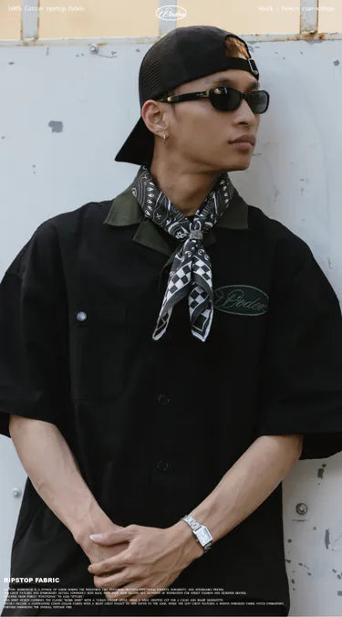 WODEN 2025 Spring & Summer 054 Ripstop Fabric Work Shirt