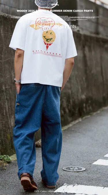 WODEN 2025 Spring & Summer 076 Denim Cargo Pants
