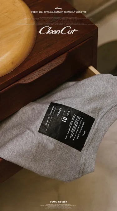 WODEN 2024 Spring & Summer 009 Clean cut LOGO Tee