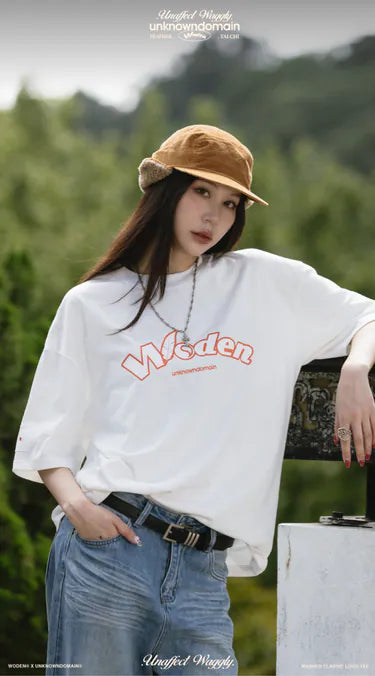 WD 25SS 070 X UD WASHED CLASSIC LOGO TEE