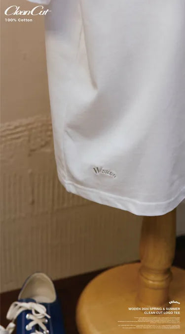 WODEN 2024 Spring & Summer 009 Clean cut LOGO Tee