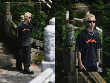 WD 25SS 070 X UD WASHED CLASSIC LOGO TEE