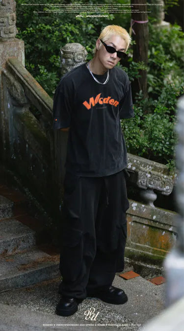 WD 25SS 070 X UD WASHED CLASSIC LOGO TEE
