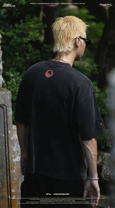 WD 25SS 070 X UD WASHED CLASSIC LOGO TEE