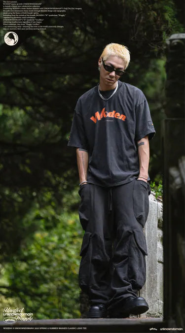 WD 25SS 070 X UD WASHED CLASSIC LOGO TEE