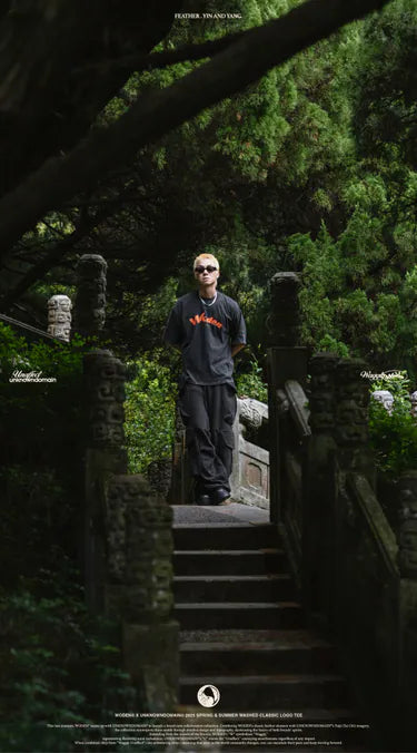 WD 25SS 070 X UD WASHED CLASSIC LOGO TEE