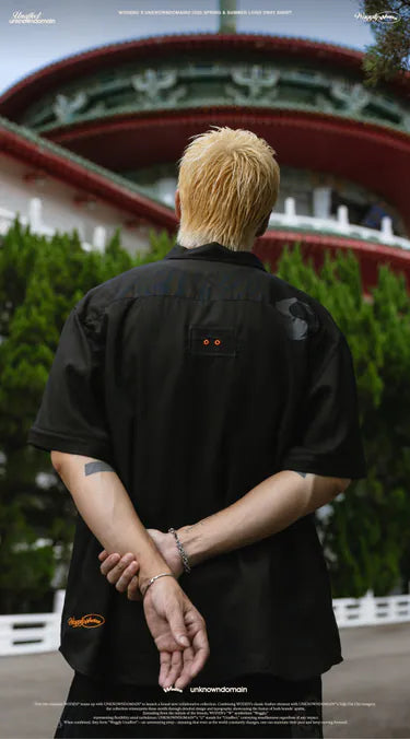WD 25SS 068 X UD LOGO 2WAY SHIIRT