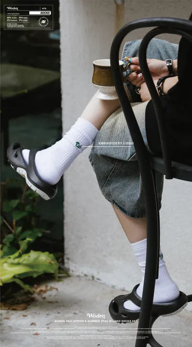 WODEN 2024 Spring & Summer 030 3Pac W LOGO Socks Set
