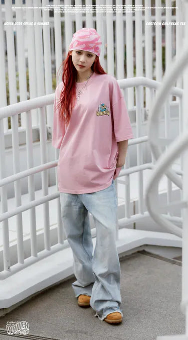 WODEN 2025 Spring & Summer 026 Cartoon Golfbear Tee
