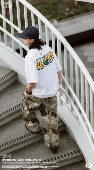 WODEN 2025 Spring & Summer 026 Cartoon Golfbear Tee