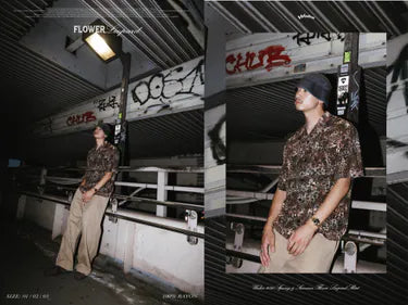 WODEN 2025 Spring & Summer 073 Flower Leopard Shirt