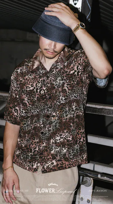 WODEN 2025 Spring & Summer 073 Flower Leopard Shirt