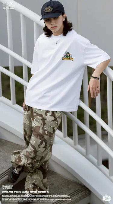 WODEN 2025 Spring & Summer 026 Cartoon Golfbear Tee