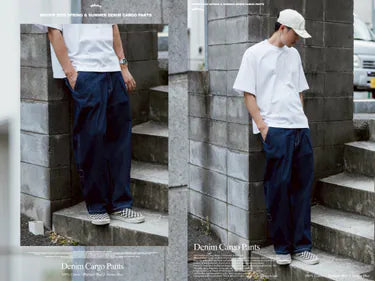 WODEN 2025 Spring & Summer 076 Denim Cargo Pants