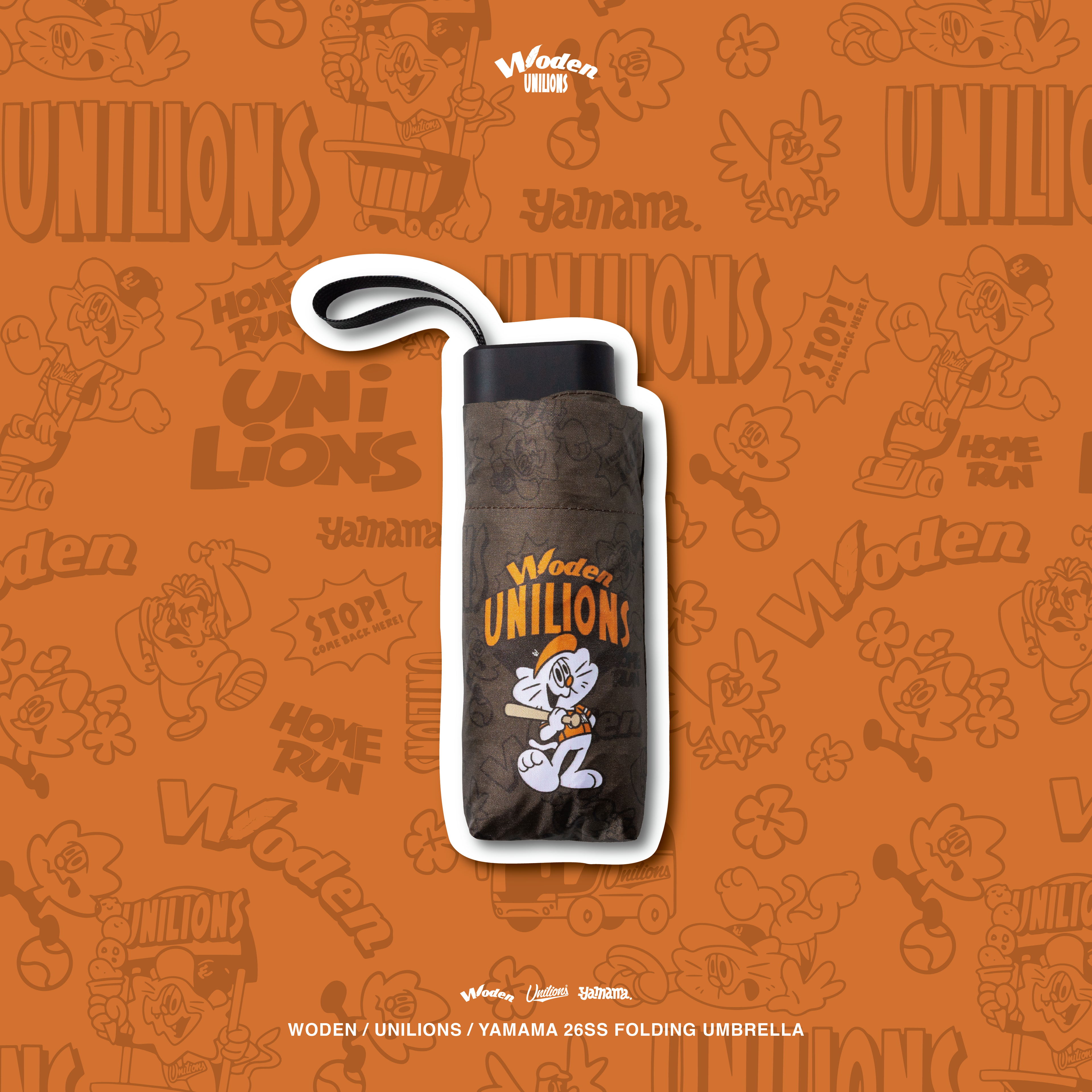 WODEN 2026 Spring & Summer 019 Unilions x Yamama Folding Umbrella