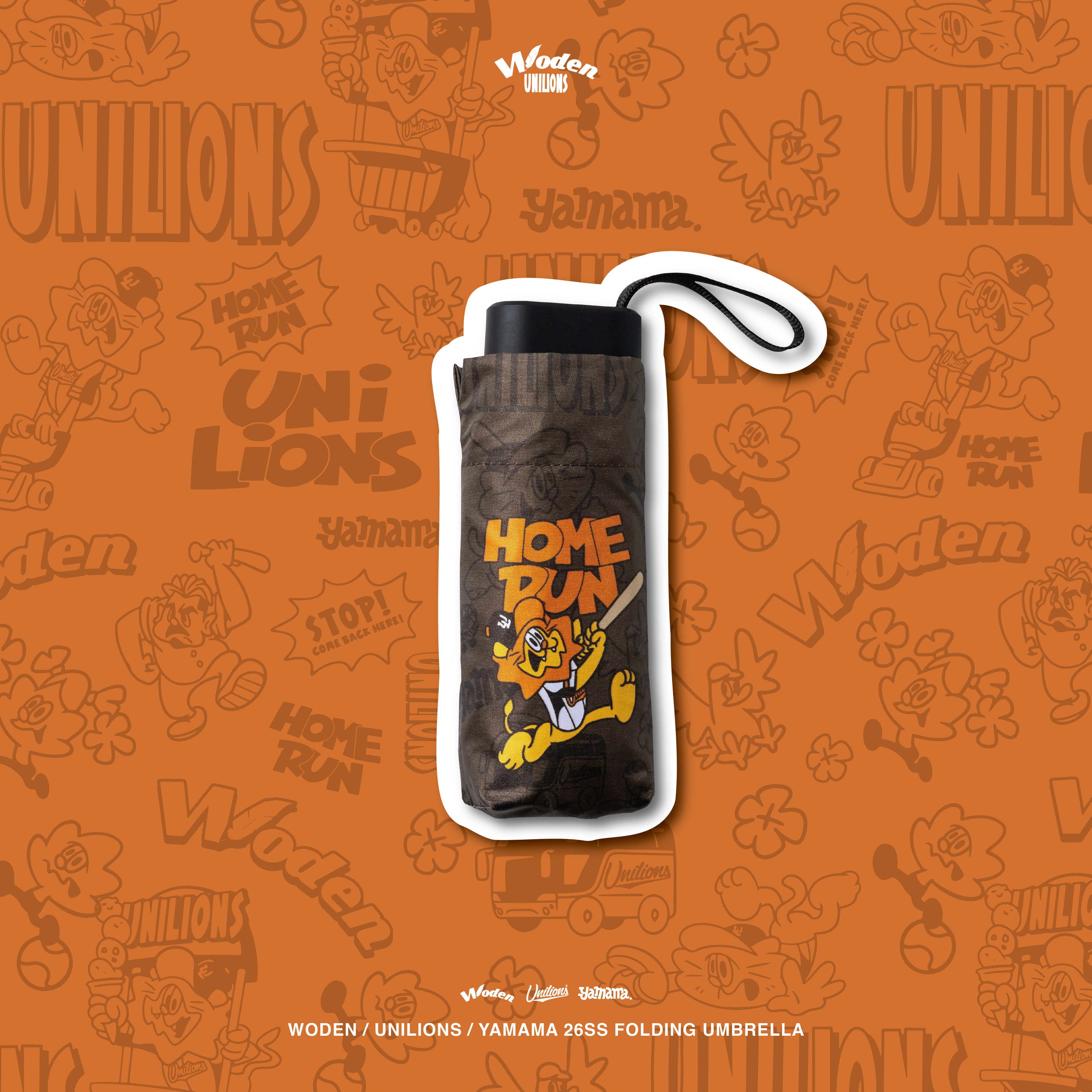 WODEN 2026 Spring & Summer 019 Unilions x Yamama Folding Umbrella