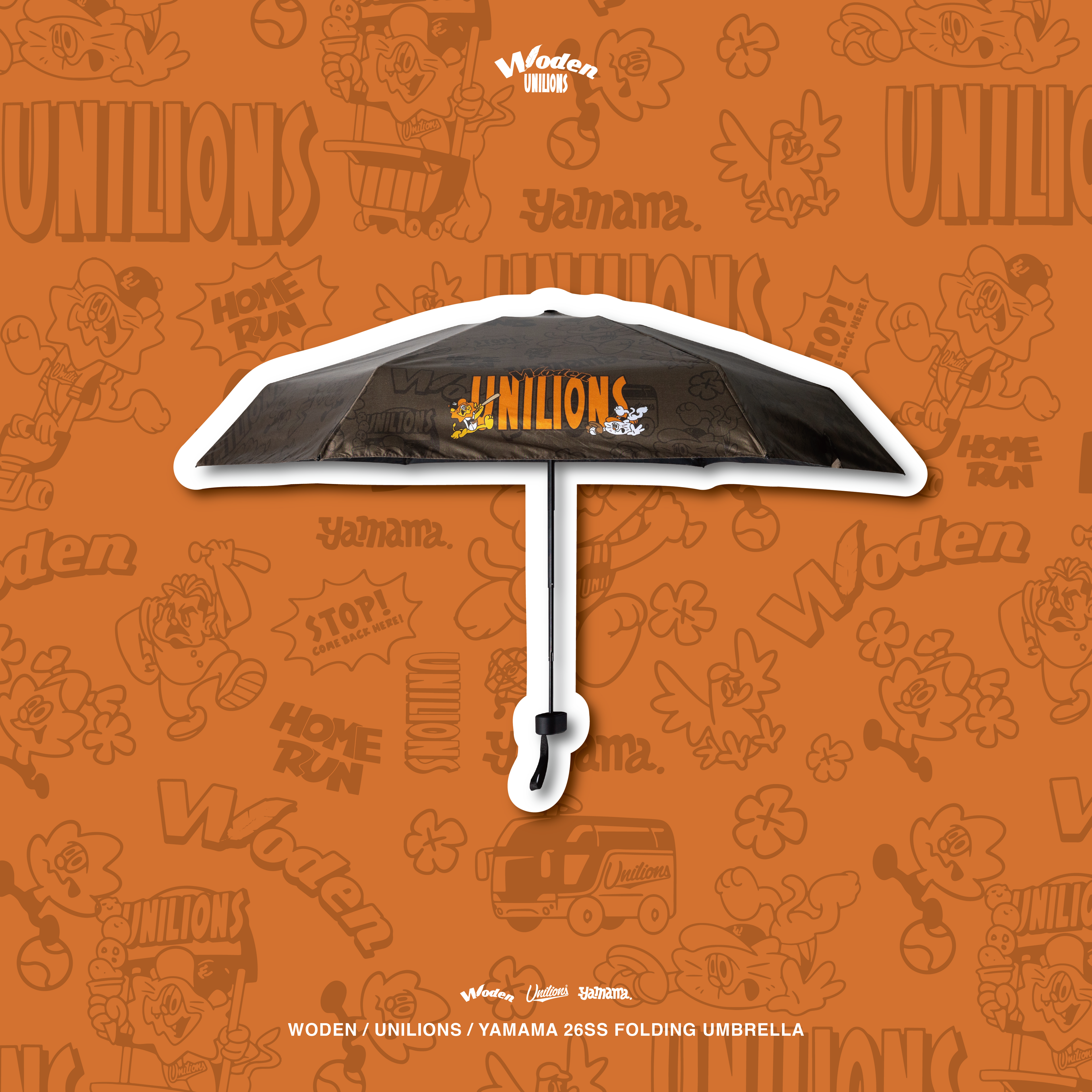 WODEN 2026 Spring & Summer 019 Unilions x Yamama Folding Umbrella