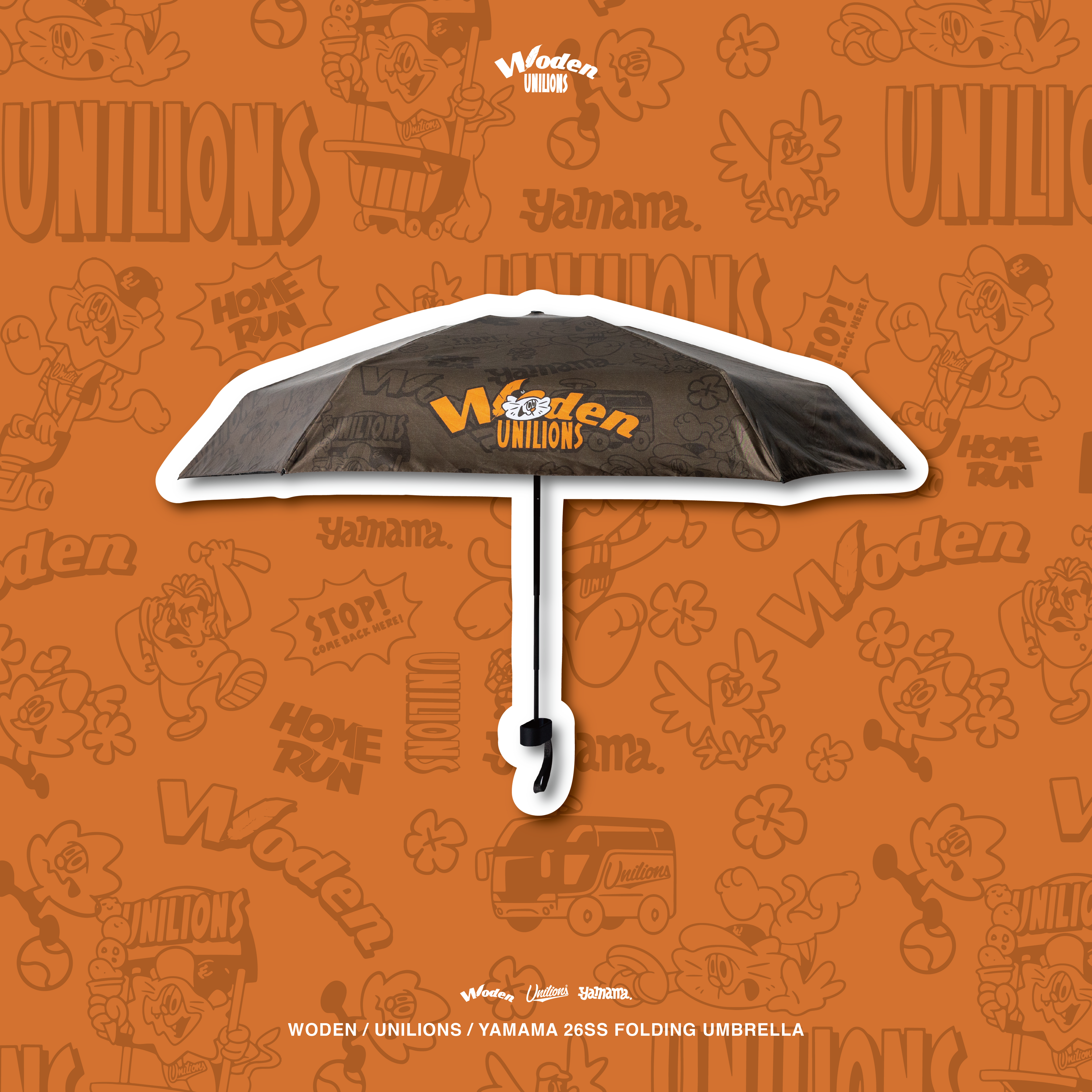 WODEN 2026 Spring & Summer 019 Unilions x Yamama Folding Umbrella
