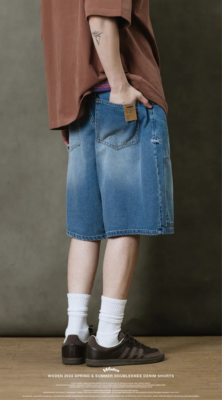 WODEN 2024 Spring & Summer 028 Doubleknee Denim Shorts