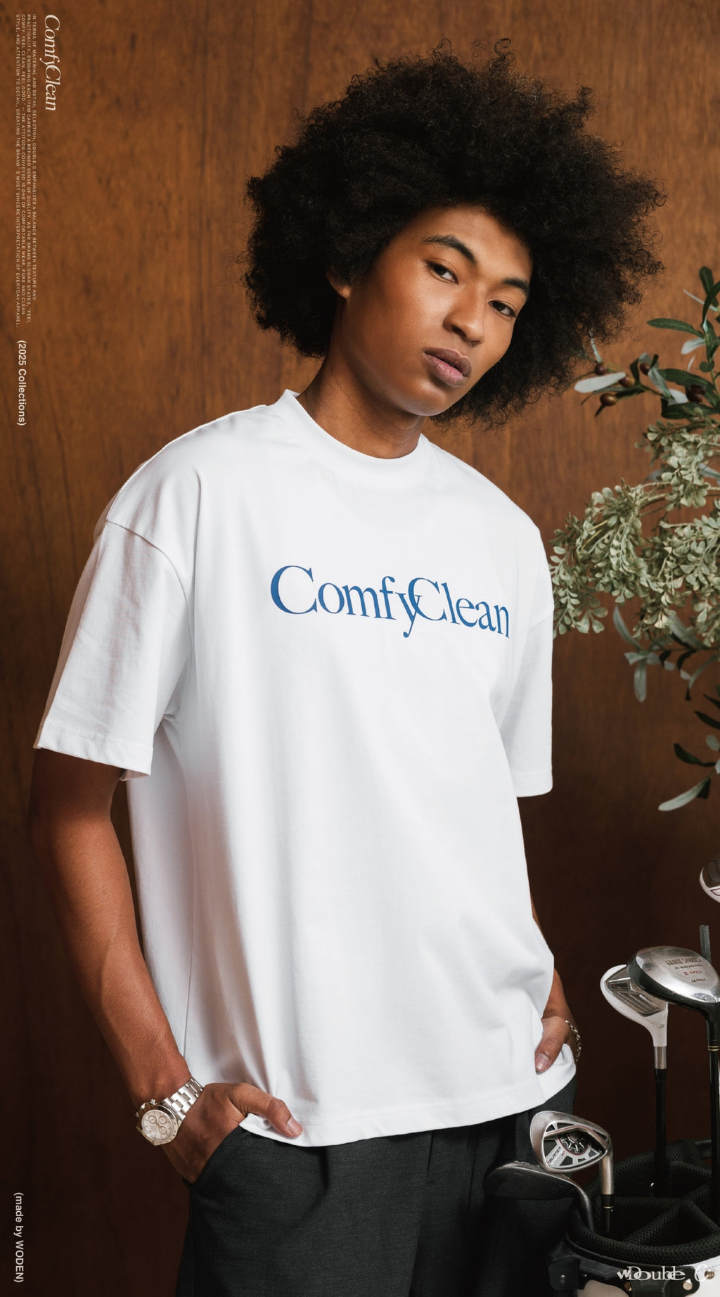 Double.C 2025 Fall & Winter ComfyClean Slogan Tee