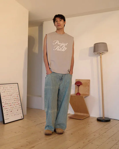 P.B.P VINTAGE LOOSE-FIT TANK TOP