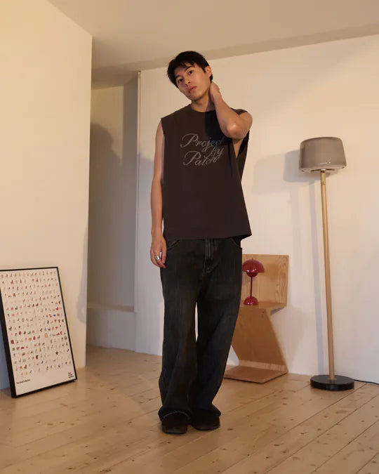 P.B.P VINTAGE LOOSE-FIT TANK TOP