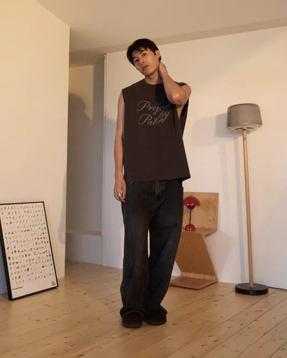 P.B.P VINTAGE LOOSE-FIT TANK TOP