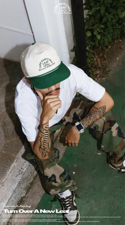 WODEN 2025 Spring & Summer 053 Retro Font Trucker Hat