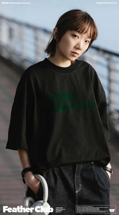WODEN 2025 Spring & Summer 051 FeatherClub Flock Tee