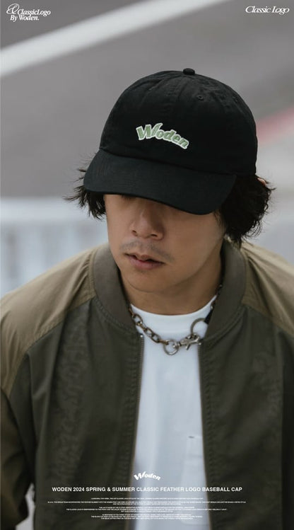 WODEN 2024 Spring & Summer 003 Classic Feather LOGO Baseball Cap