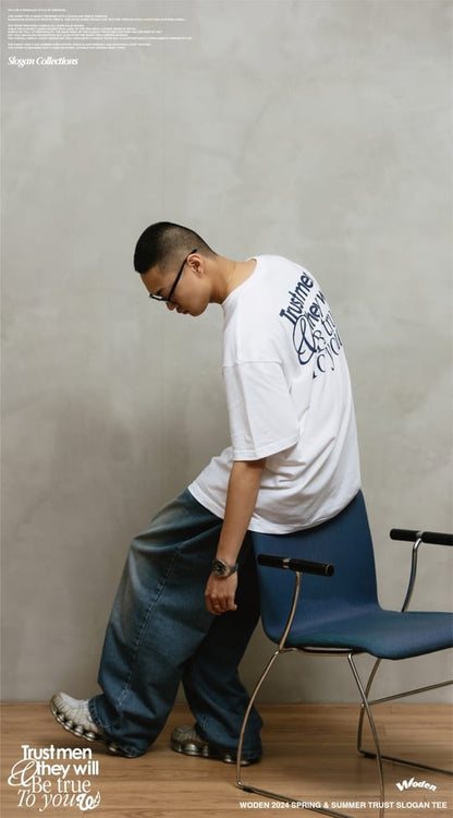 WODEN 2024 Spring & Summer 004 Trust Slogan Tee