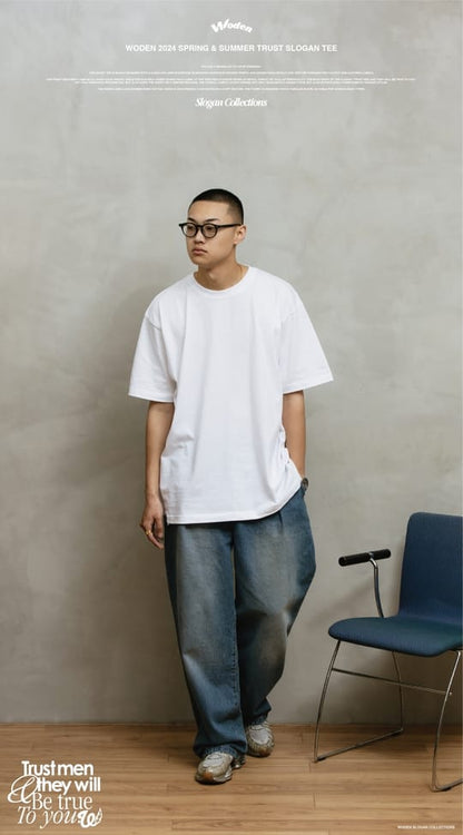 WODEN 2024 Spring & Summer 004 Trust Slogan Tee