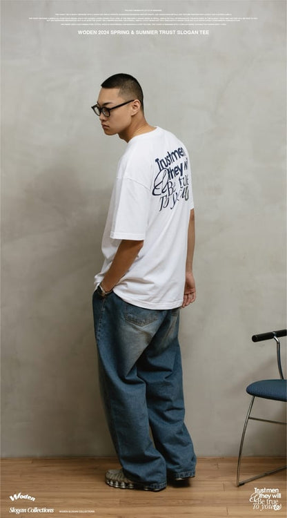 WODEN 2024 Spring & Summer 004 Trust Slogan Tee