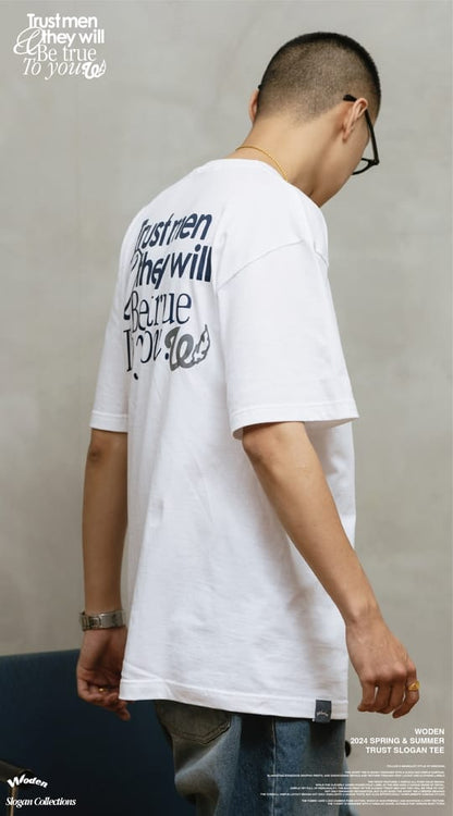 WODEN 2024 Spring & Summer 004 Trust Slogan Tee