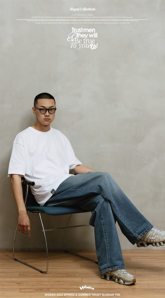 WODEN 2024 Spring & Summer 004 Trust Slogan Tee