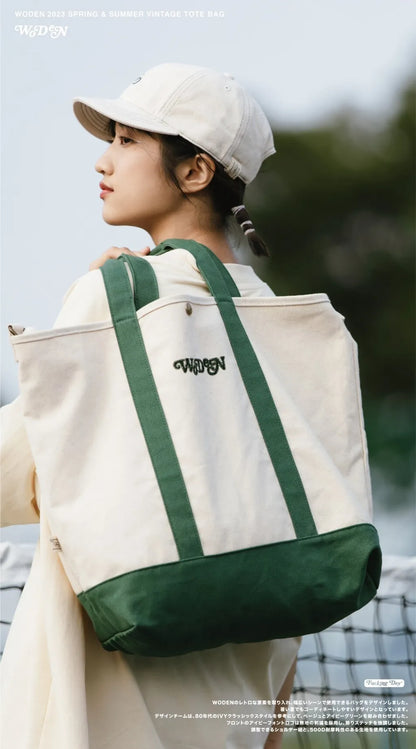 WODEN 2023 Spring & Summer Vintage Tote Bag