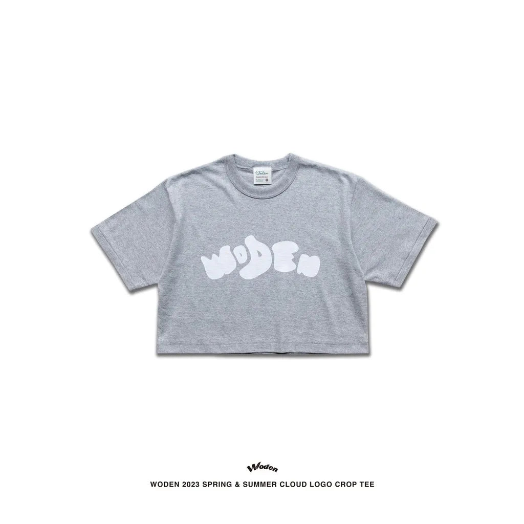 WODEN 2023 Spring & Summer 049 Cloud LOGO crop tee