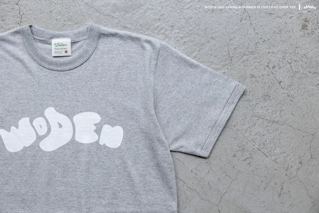 WODEN 2023 Spring & Summer 049 Cloud LOGO crop tee