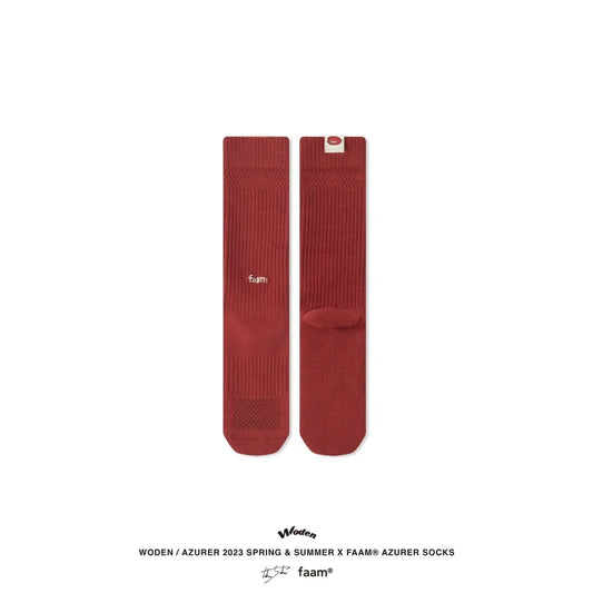 WODEN / Azurer 2023 Spring & Summer X faam® Azurer Socks 紅色