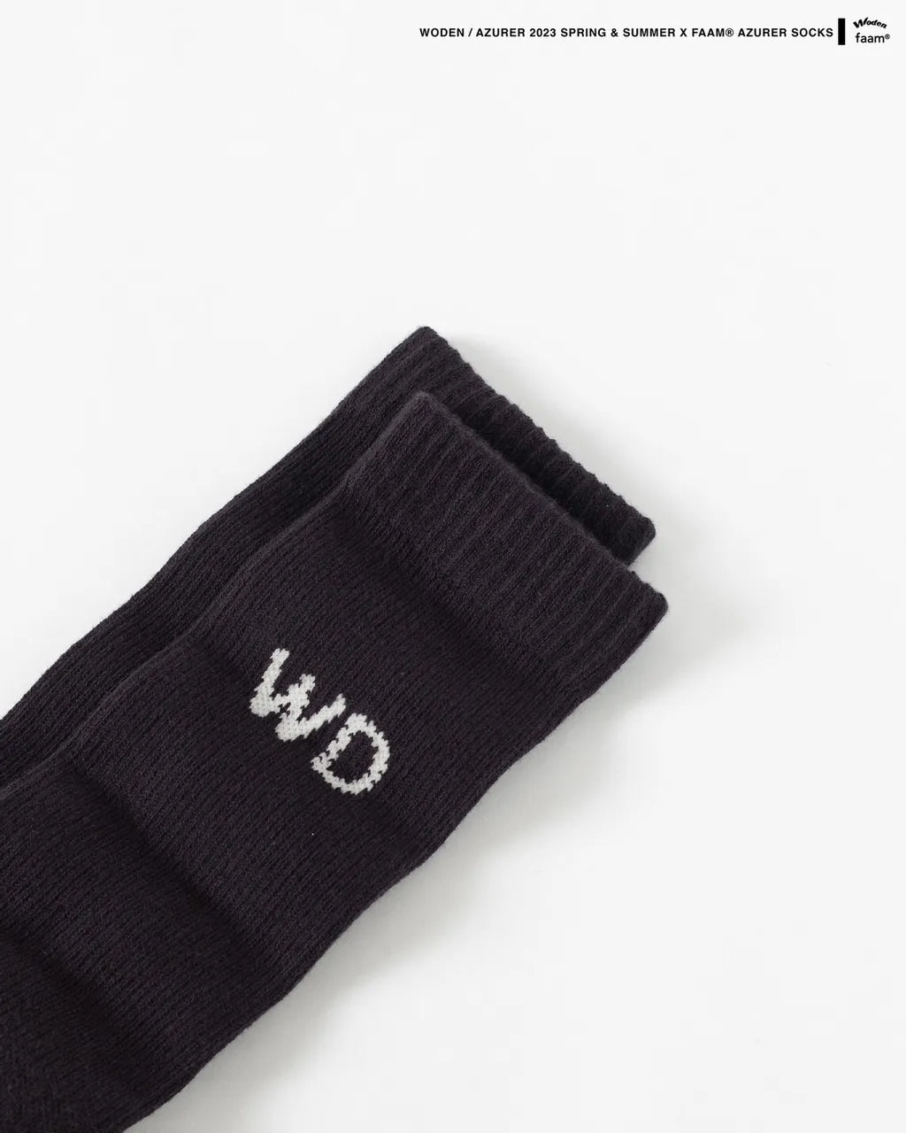 WODEN / Azurer 2023 Spring & Summer X faam® Azurer Socks 黑色