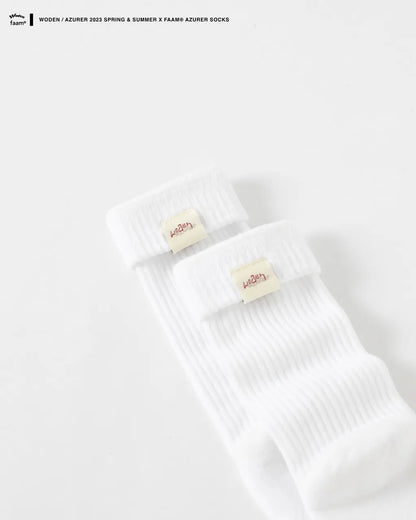 WODEN / Azurer 2023 Spring & Summer X faam® Azurer Socks 白色