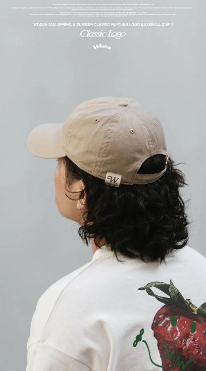 WODEN 2024 Spring & Summer 049 Classic Feather LOGO Baseball Cap II